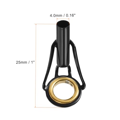 PATIKIL Fishing Rod Tips Repair Kit Stainless Steel Ring Guide for Saltwater Freshwater Fishing - size: 4mm