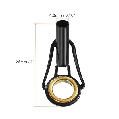 PATIKIL Fishing Rod Tips Repair Kit Stainless Steel Ring Guide for Saltwater Freshwater Fishing - size: 4mm