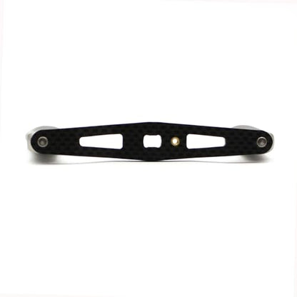 Mr. Z 95mm Carbon Fiber Baitcasting Reel Handle Compatible for Abu Garcia Shimano Daiwa Light Weight Low Profile Casting Reel - color: Metal Silver, size: Right-handed