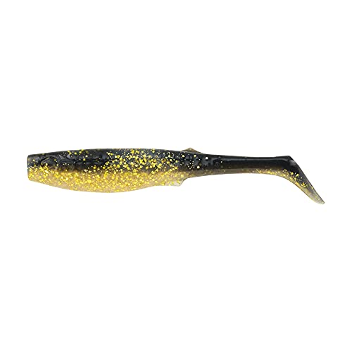 Berkley Gulp! Alive! Paddleshad Fishing Soft Bait - color: Black Gold, size: 5in - Pint 4x7