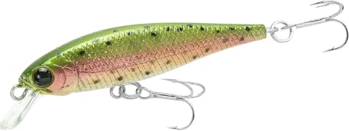 LUCKY CRAFT Pointer 48S, Sinking, Freshwater Lake Bass Fishing Lure, Jerkbait, Silent, Fishing Gear, Fishing Accessories, Fishing Tackle, Rainbow Trout, Brown, Brook, Tiger Perch - color: 276 Laser Rainbow Trout