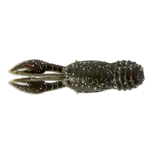 Great Lakes Finesse Juvy Craw - color: Green Pumpkin Red Flake