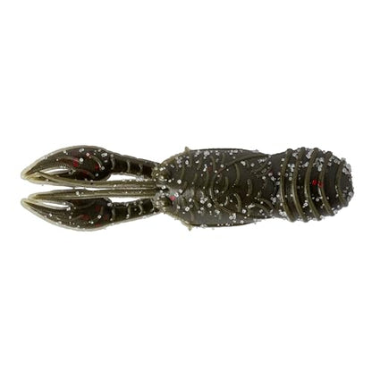Great Lakes Finesse Juvy Craw - color: Green Pumpkin Red Flake