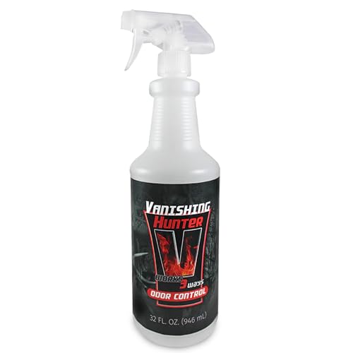 Buck Fever Vanishing Hunter Scent Killer Spray, Synthetically Formulated Hunting Scent - Suitable in Extreme Weather Conditions for Human & Gears - Scent Blocker Spray Neutralizers Human Odor - size: 32oz