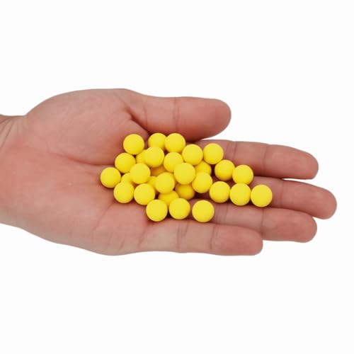 30PCS/Box Carp Fishing Foam Soft Pellets Baits – Floating Boilies Ball Lure for Hair Rigs & Feeder, Freshwater & Saltwater Carp Fishing - color: Yellow 10mm