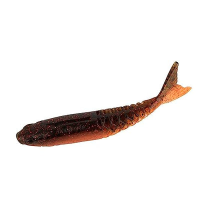 Berkley PowerBait PowerStinger Fishing Soft Bait - color: Watermelon Copper/Orange w/Red, size: 3 1/2"
