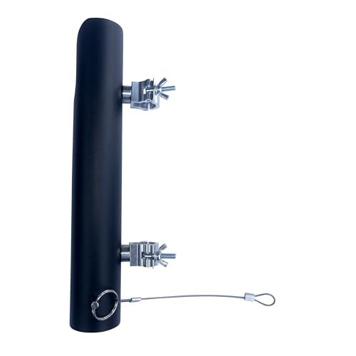 Rod Holders - Ideal for Wagons, Gardening Wagons, Gorillas and Campers, Golf carts. Clip-on mounting. - color: black aluminum