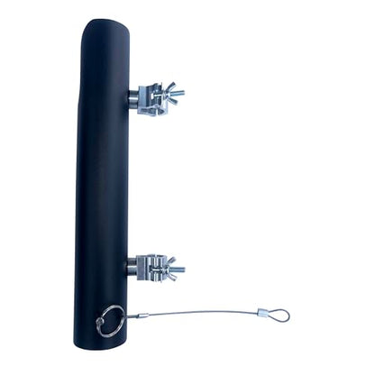 Rod Holders - Ideal for Wagons, Gardening Wagons, Gorillas and Campers, Golf carts. Clip-on mounting. - color: black aluminum