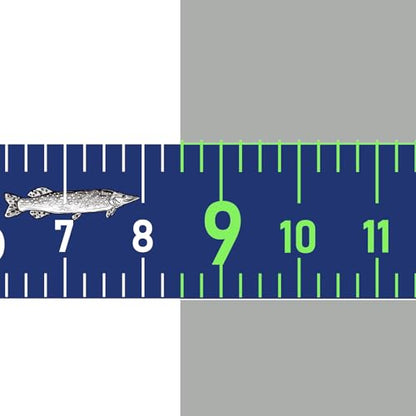 51 Inch Fishing Ruler Adhesive Waterproof Fishing Measuring Tape Tool for Boat Reflective Boat Ruler Sticker Glow Tape in The Dark - color: Blue