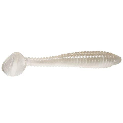 Strike King Rage Swimmer Fishing Lure, Soft Plastic Paddletail Minnow, Sleek Nose Cone, Softly Ribbed Body, Thin Tail