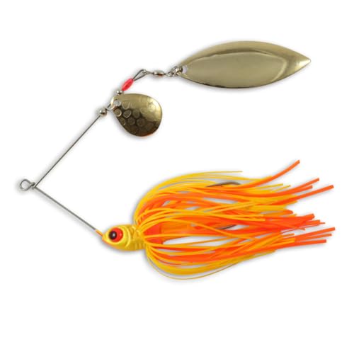 Northland Tackle Reed-Runner Pro-Model Tandem Bait - color: Pumpkin, size: 3/8 Oz