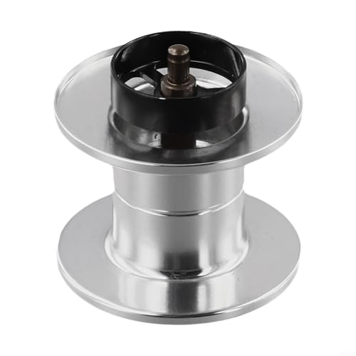 Baitcasting Reel Spool Replacement for Daiwa SV TW Ryoga, Deep Long Cast Aluminum Spool, Lightweight 8g Fishing Spool with Bearing - color: silver, size: semi-ceramic
