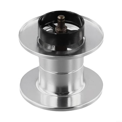 Baitcasting Reel Spool Replacement for Daiwa SV TW Ryoga, Deep Long Cast Aluminum Spool, Lightweight 8g Fishing Spool with Bearing - color: silver, size: semi-ceramic