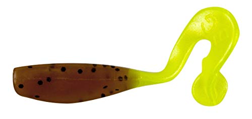 Bobby Garland Stroll'R Soft Plastic Crappie Fishing Lure, 2.5 Inches, Pack of 12 - color: Pumpkinseed Pearl Chartreuse