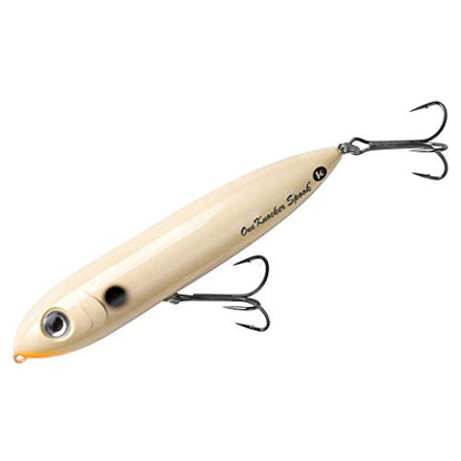 Heddon One Knocker Spook - color: Bone/ Orange Mouth