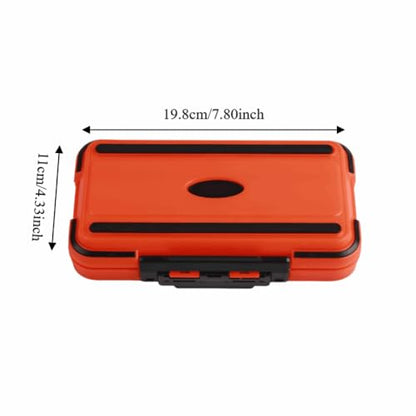 3PCS Water proof Tackle Box – Double-Sided ABS Storage Case for Fishing Lures, Hooks and Terminal Tackle, Portable Organizer Container