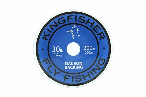 Kingfisher Fly Fishing Dacron Braided Fly Line Backing for Fly Fishing Trout Fishing 20LB/30LB - color: Blue, size: 20lb - 218 Yards/ 200 Meter