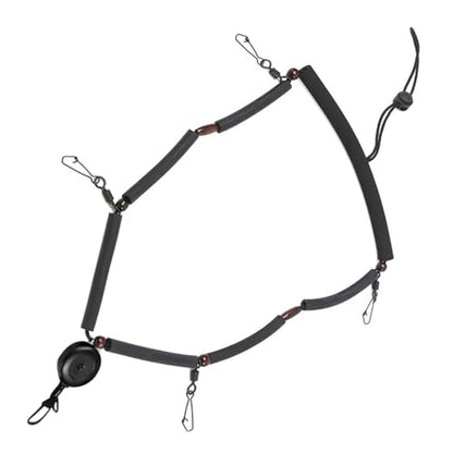 Tool Holder Lanyard Fly Fishing Accessories Multifunction Fly Fishing Lanyard Necklace with Clip and Retractor Tool Holder Neck Strap