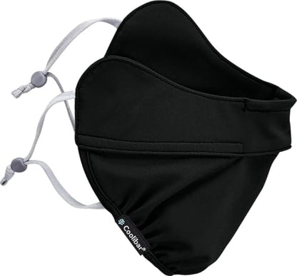 Coolibar UV Face Mask with Adjustable Features - UPF 50+ Sun Protection - Zenith in Black