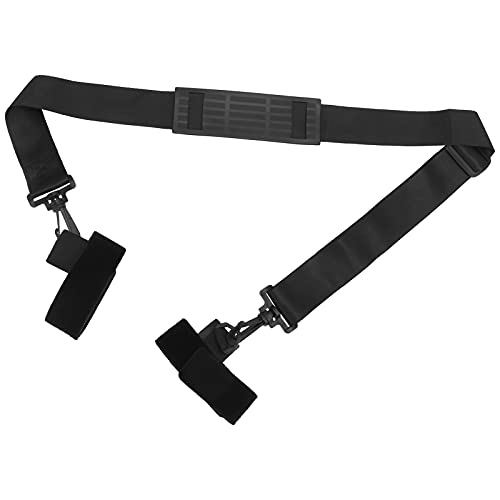 Fishing Rod Shoulder Strap | Adjustable Sling Band for 2 + Rods | Convenient Carry Belt for Travel/Hiking/Boating | Lightweight Nylon & EVA Material | 63-112cm Length
