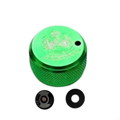 Spool Tension Mechanical Brake Knob for ABU-3/3.5/4/P5 Series, Spool Mechanical Aluminum Alloy Brake Knob with internal sound baitcast reel, Fish Reel Fishing Supplies(green) - color: green