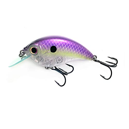 Bill Lewis Lifelike SB-57 3/8 OZ. MDJ Series Squarebill Crankbait Fishing Lure with Mustad Triple Grip Hooks - color: Lavendar Shad