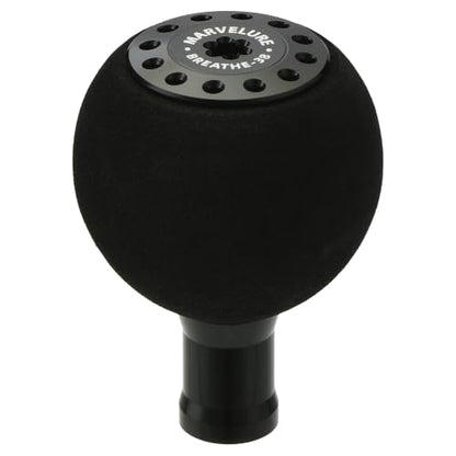 Comfort EVA Power Knob 1.5'' (38 mm) Compatible for Shimano Stella Stradic Vanford, Daiwa Exist LT Tatula LT Fuego LT, Spinning Reel Handle Replacement Knob - color: Black