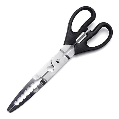 Multifunction Scissors Fishing Plier Scissor Braid Line Lure Cutter Hook Remover Tackle Tool Cutting Fish Tongs Stainless Steel Multi Functional Equipment Accessory