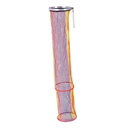 Fishing Keep Net, 2m Nylon Collapsible Floatable Live Fish Storage Cage for Ice Fishing, Lakes, and Rivers