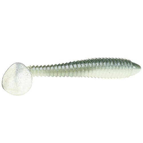 Strike King Rage Swimmer Fishing Lure, Soft Plastic Paddletail Minnow, Sleek Nose Cone, Softly Ribbed Body, Thin Tail
