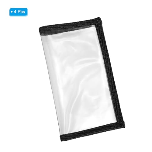 PATIKIL Fishing Lure Wrap Durable PVC Lure Covers Fishing Hook Cover Bait Storage Easily See Lures Keep Fishing Safe - color: Black, size: 3.9" x 7.1"