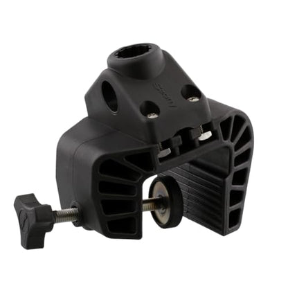Scotty 0449 Portable Nylon Clamp Mount with 241 Side Deck Mount,Black | Fishing Accessory, Rod Holder Mount, Heavy-Duty Nylon, Non-Permanent Mounting Solution for Small Boats