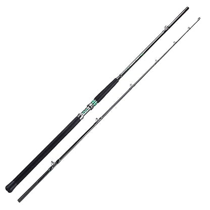 Sougayilang Spinning & Casting Catfish Rod,2 piece Medium Heavy Portable Travel Catfish Fishing Rod (7'/7'6"/8') - size: Casting Rod-2pcs-MH-7'6''