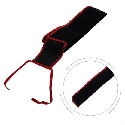 Oxford Cloth Fishing Rod Case with Soft Flannelette Lining, Scratch-Proof Protective Sleeve Bag for Most Poles, Lightweight Portable Storage Sock with Top Rope Fixation,Black