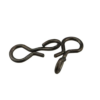 100PCS Quick Fly Fishing Snaps Stainless Steel No Knot Fast Snaps Quick Lure Change Clips Fast Snaps Fly Fishing Snap No Knot Snaps Quick Change Connect Snap, Silver