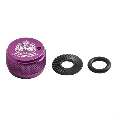 Fishing Reel Brake Knob, Spool Mechanical Brake Knob With Internal Sound Kit, Aluminum Alloy Replacement Parts With Gear Mechanical Spool For Abu Garcia 3/3.5/4 P5 Baitcasting Reel(purple) - color: purple