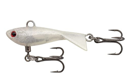 Eurotackle Z-Darter V2 Ice Fishing & Panfish Rattle Jigging Minnow Lure - color: Albiglow (Glow)