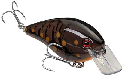 Strike King KVD 1.5 Hard Knock Fishing Lure, 3/8 oz, 3D Lifelike Eyes - color: Brown Craw, size: 3/8oz