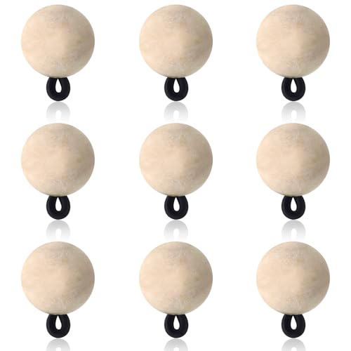 9 Pcs Fly Fishing Strike Indicators for Trout Neon Fishing Bobbers Floats - size: X-Small, style: Wood