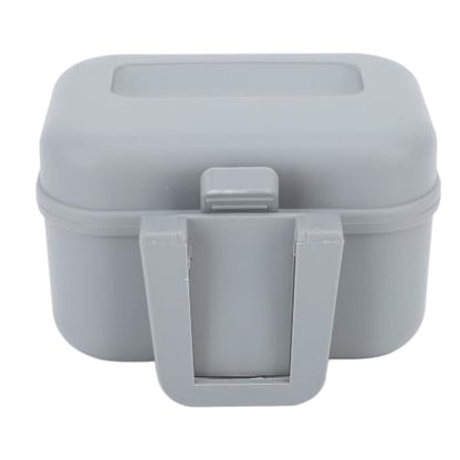 Fishing Bait Cooler Pline Bait Box Fishing Live Box Plastic Holder Heat Container for Red Wigglers Nightcrawlers Compact Station in Grey