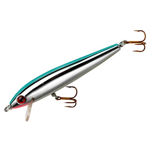 Value Series Minnow Crankbait Shallow Water Fishing Lure - color: Silver/Blue, size: 3 1/2"