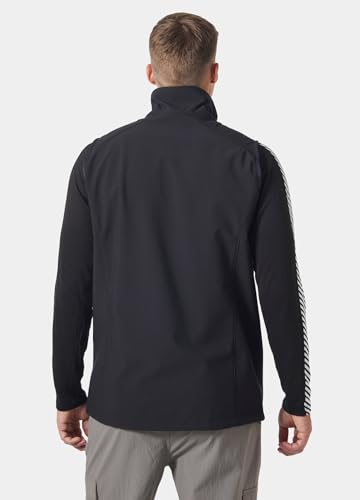 Helly-Hansen Paramount Softshell Vest - Men's Fleece Lined, Breathable, Water & Wind Resistant, Lightweight Hiking Outerwear - color: 990 Black, size: X-Large