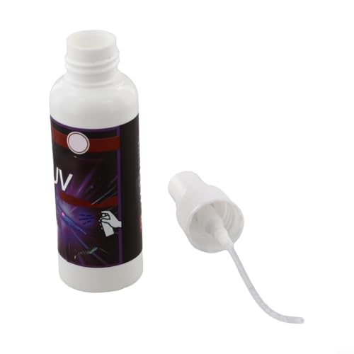 Fishing Attractant Scent Spray 50ml UV Liquid with Fluorescent Effect for Soft Bait and Live Bait in Saltwater or Freshwater Targeting Squid Shrimp Saury Loach