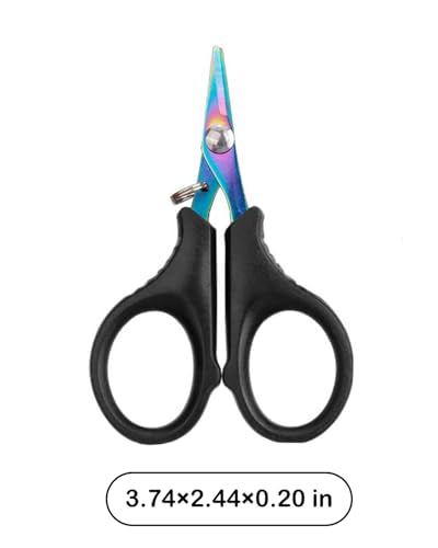 Stainless Steel Fishing Line Scissors Braided Line Scissors for Fishing LCC1648-01 - color: Black 1