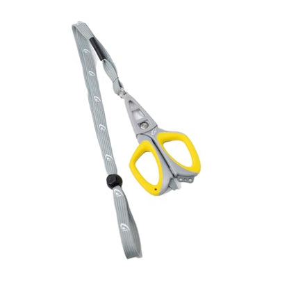 danco Fishing Ceramic Braid Scissor, Karl,Serrated Blades, Fishing Scissors for Braided Line, Non Slip Grip