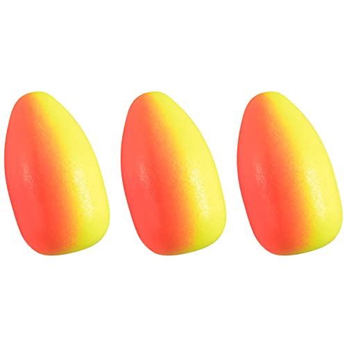 Dr.Fish 30 Pack Oval Foam Floats Fishing Rig Floats Fly Fishing Trout Bobber Strike Indicator Pompano Surf Fishing Rig Walleye Crawler Harness - color: Red and Yellow, size: Small: 1/4"*1/2"