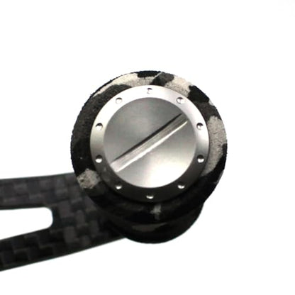 Mr. Z 95mm Carbon Fiber Baitcasting Reel Handle Compatible for Abu Garcia Shimano Daiwa Light Weight Low Profile Casting Reel - color: CAMO Gray, size: Left-handed