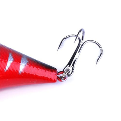 Fishing Lures Kit Mix Includes Minnow Popper Crankbait and Fish Hook for Fishing Saltwater Freshwater Trout Bass Salmon - color: 17APCS