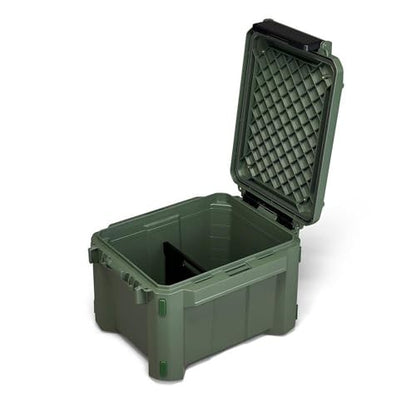 Plano GoNow Field Box, Waterproof Fishing Gear Storage, Outdoor Utility Container with Tray & Dividers for Tackle, Tools & Boat Use, Small, Olive Drab - color: Olive Drab - SM, style: Utility Box
