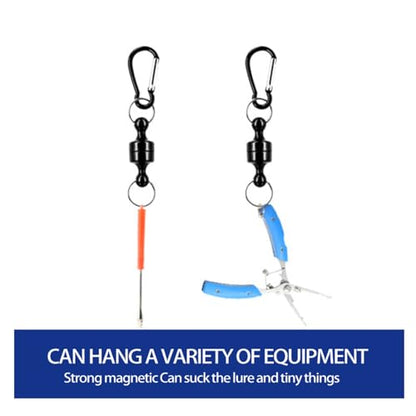 Fishing Strongest Magnetic Net Release Magnet Clip Holder Retractor, Quick Release Keychain with Super Strong Magnet, Fly Fishing Magnetic Buckle Fishing Equipment (5 Pack)